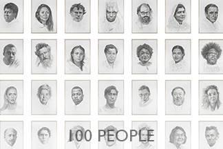 Mark Stockton: 100 People exhibition 2022